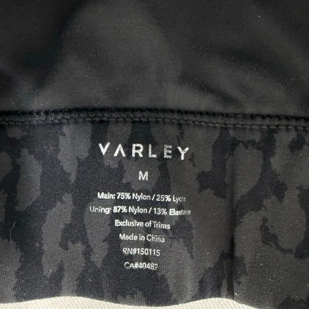 Varley Let’s Go Fay Sports Bra Front Zip Closure Colour Shan Sz Medium *No Pads - Picture 3 of 7